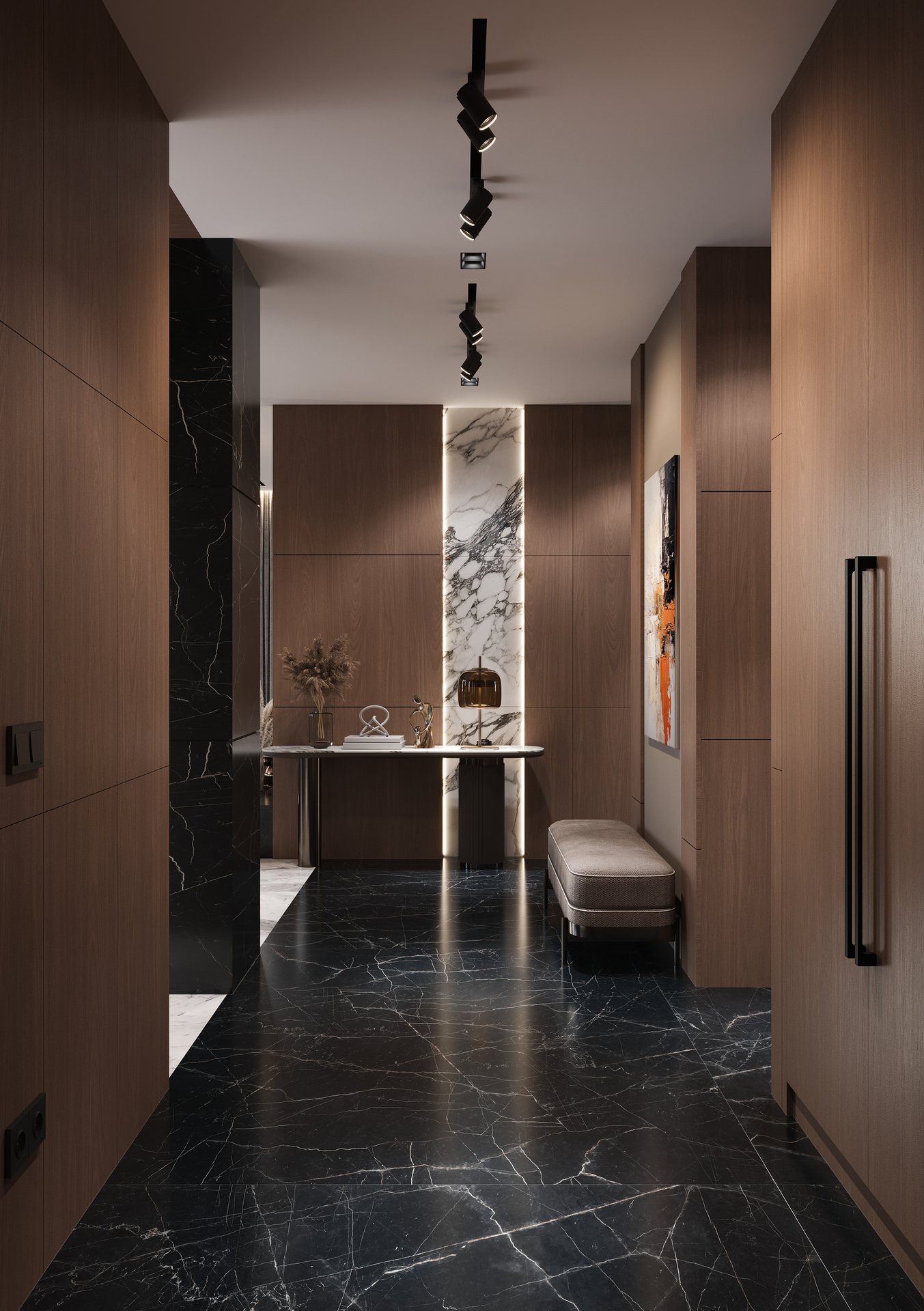ZenGyo Rezidans Salon - İç Mekân Görselleştirme